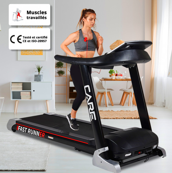 Tapis de course connecté - 22km/h - CARE - Fast Runner - KINOMAP