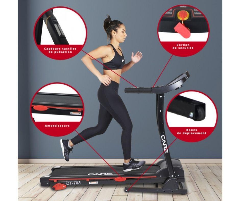Tapis de course connecté Care - CT-703-2 - KINOMAP
