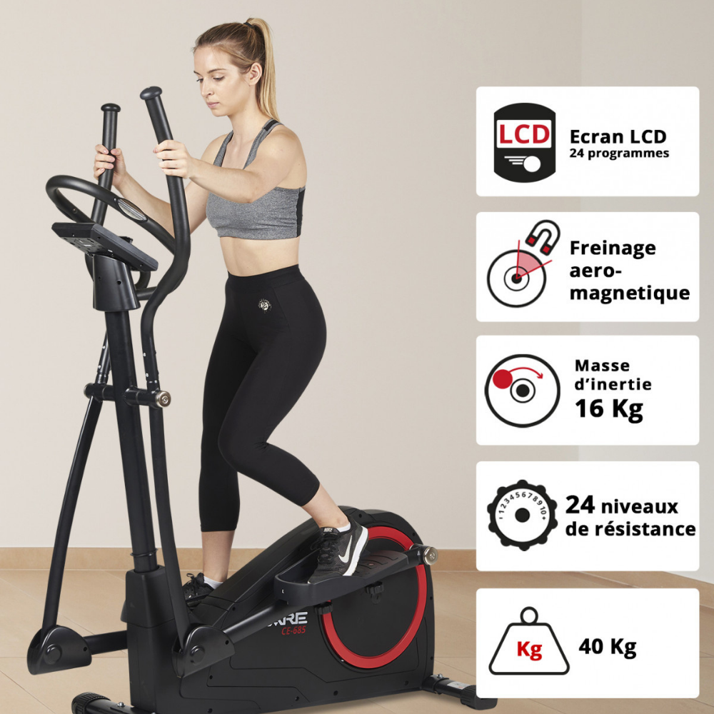 Vélo elliptique connecté Care CE-685